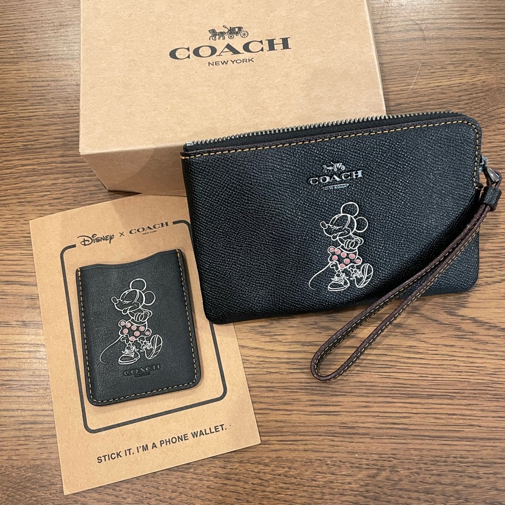 Coach x Disney Wristlet and Phone Card Holder